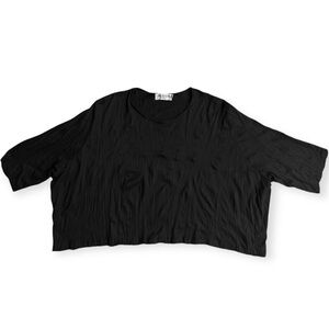 Ivan Grundahl Batwing Blouse Top In Black Size Small Oversized Minimalist Modern